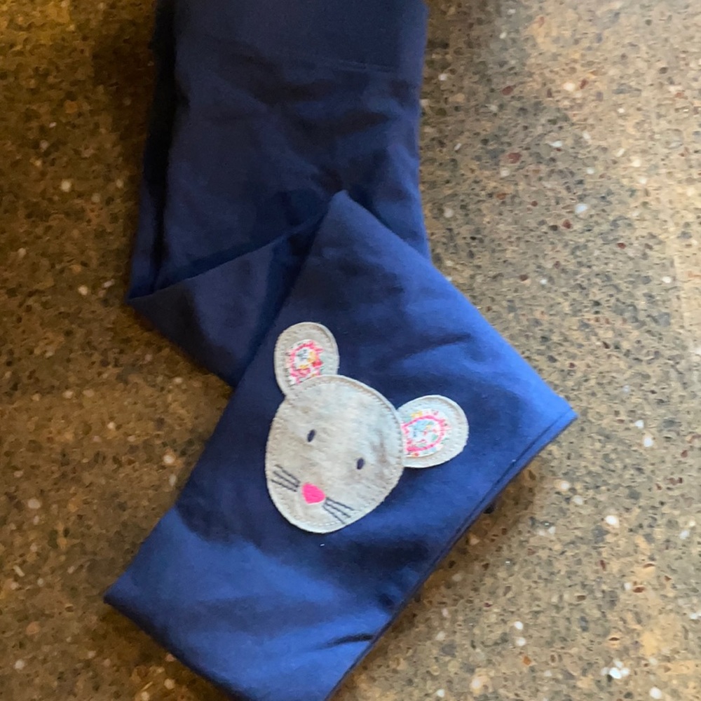 NWT boden blue leggings with mouse knee